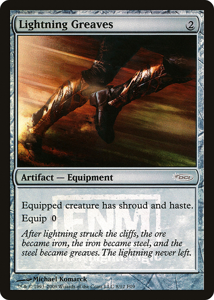 Lightning Greaves (FNM-) [Misc] Friday Night Magic 2009 Foil MTG Single Wizards of the Coast