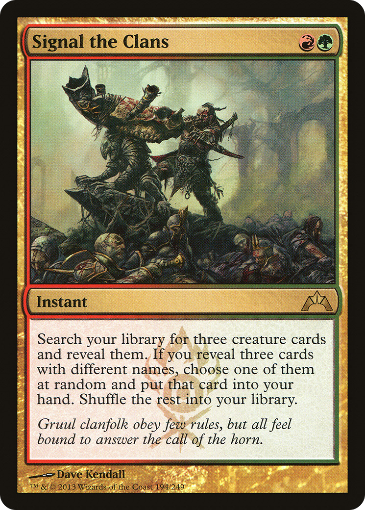 Signal the Clans (GTC-194) [Gatecrash] Foil MTG Single Wizards of the Coast