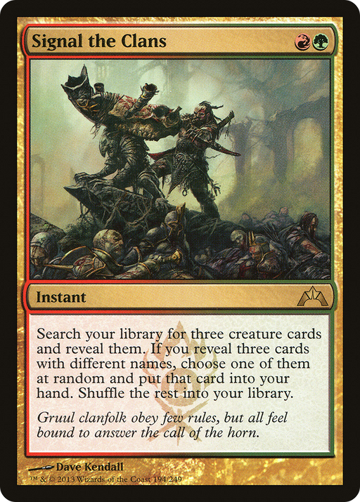 Signal the Clans (GTC-194) [Gatecrash] Foil MTG Single Wizards of the Coast