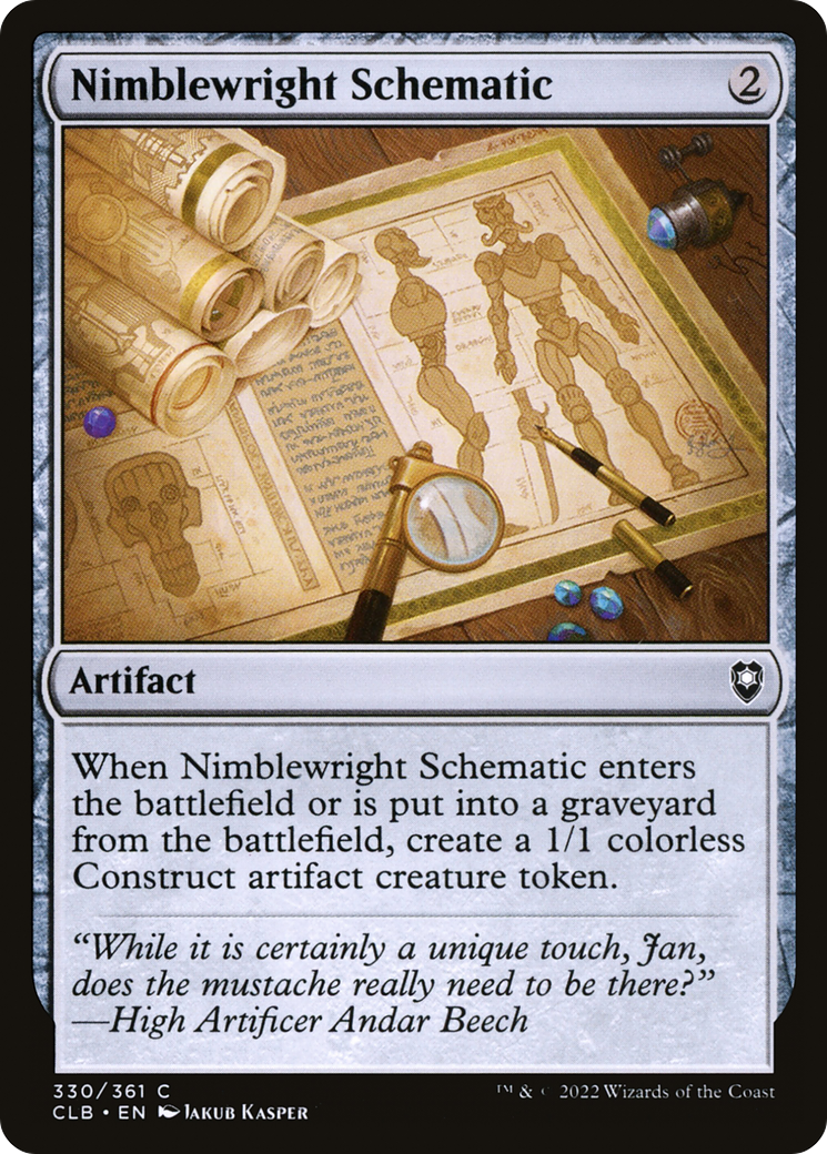 Nimblewright Schematic (CLB-330) [Commander Legends: Battle for Baldur's Gate] MTG Single Wizards of the Coast