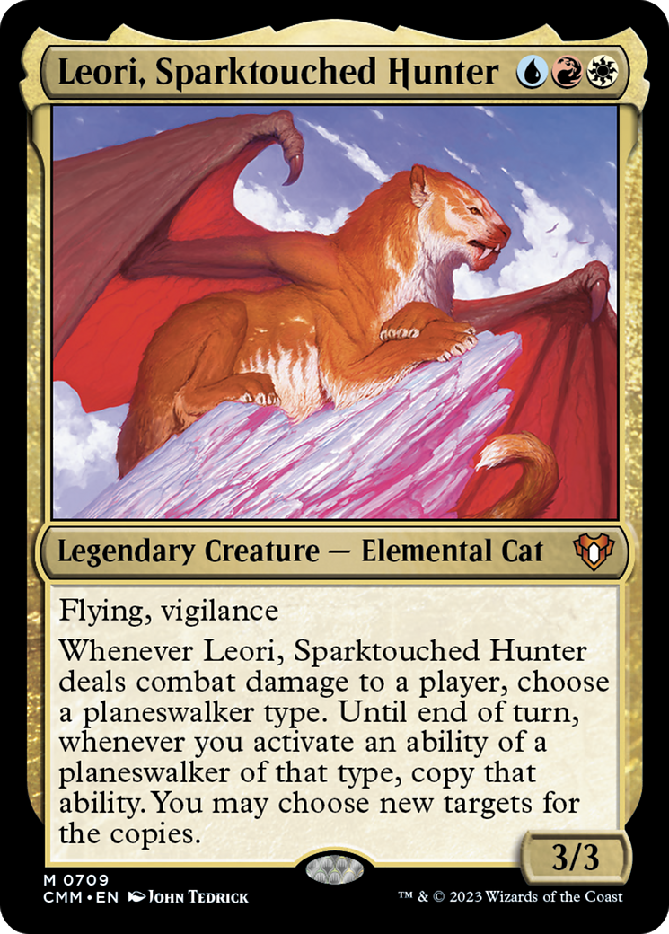 Leori, Sparktouched Hunter (CMM-709) [Commander Masters] Foil MTG Single Wizards of the Coast