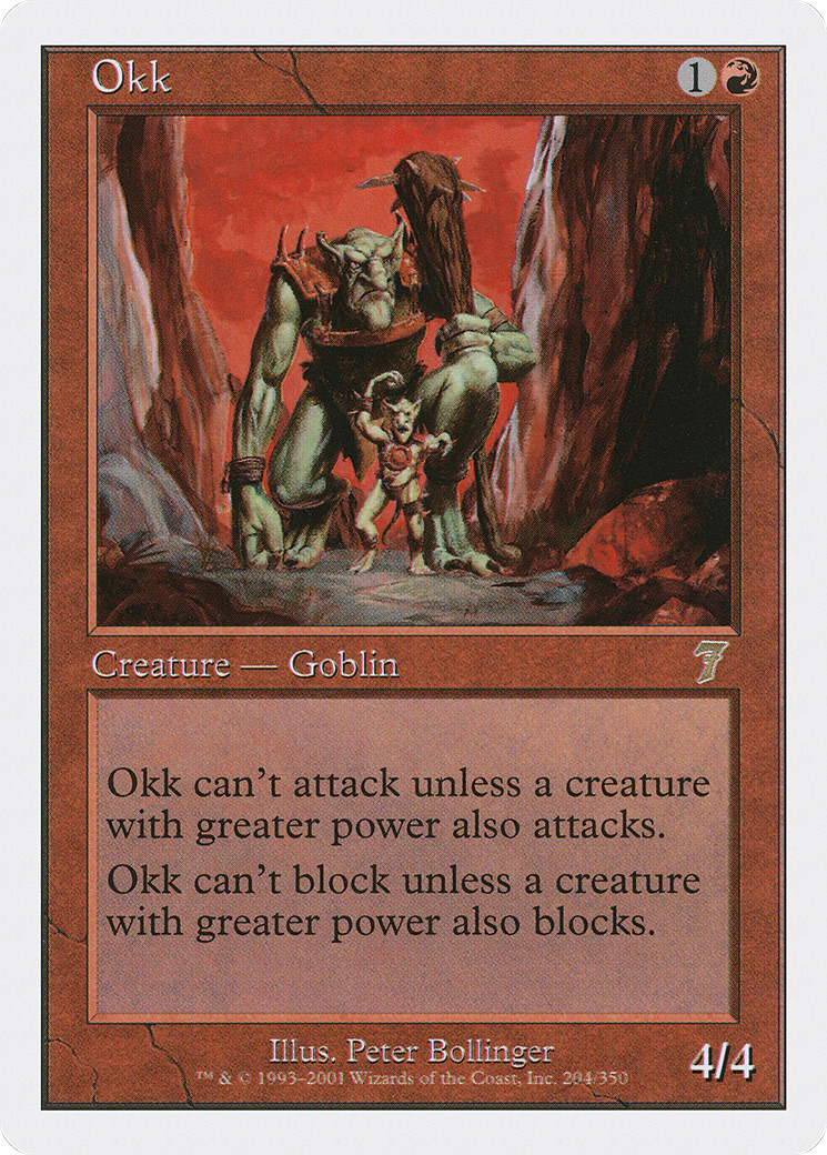 Okk (7ED-204) [7th Edition] Foil MTG Single Wizards of the Coast