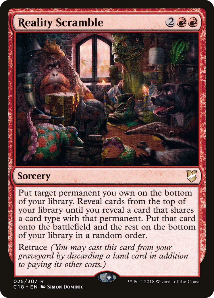 Reality Scramble (C18-025) [Commander 2018] MTG Single Wizards of the Coast