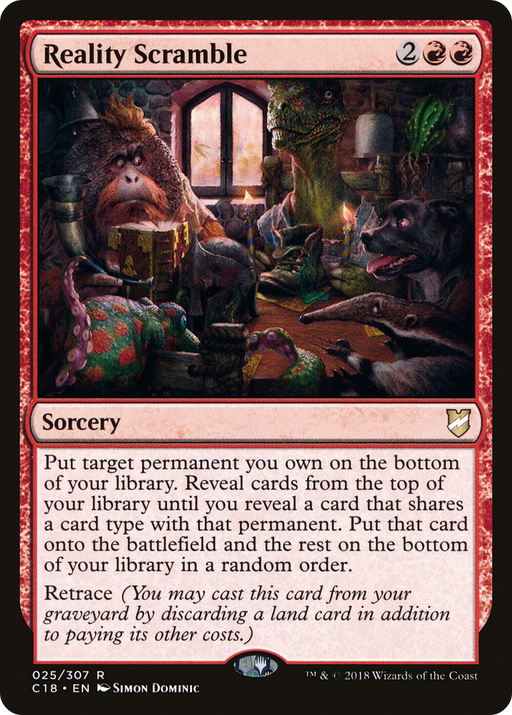 Reality Scramble (C18-025) [Commander 2018] MTG Single Wizards of the Coast