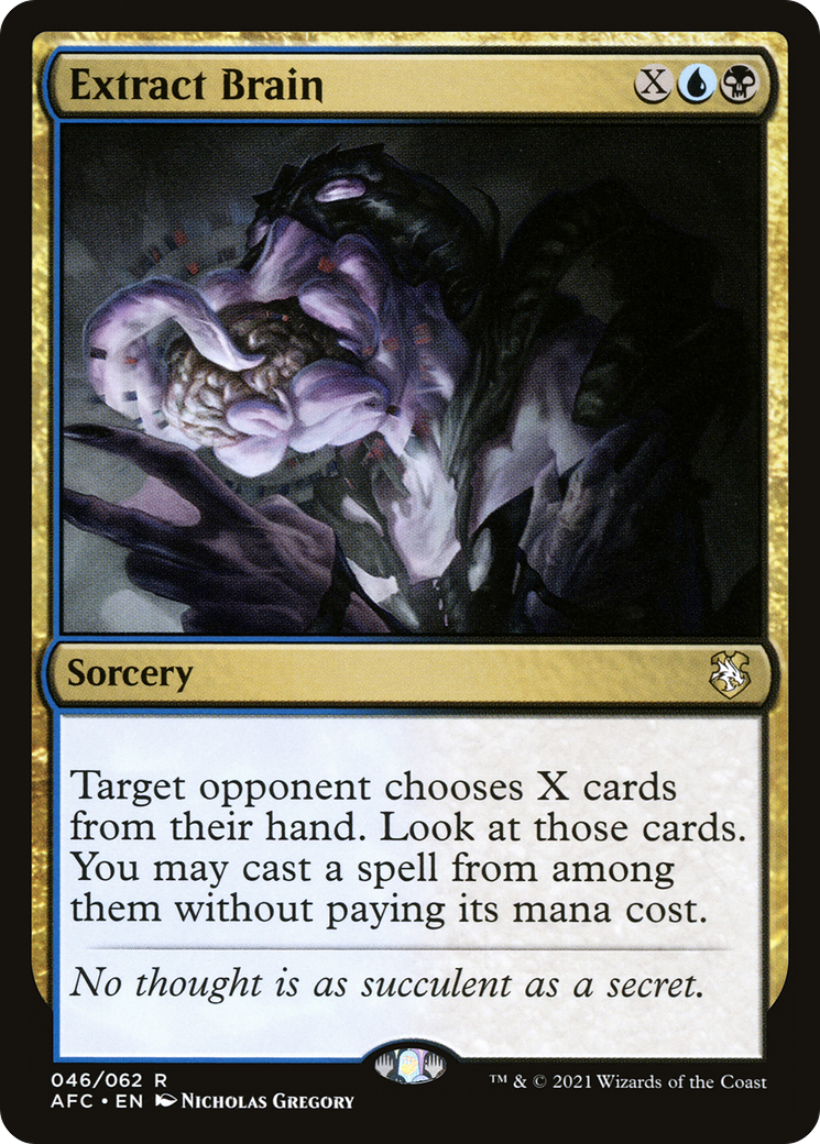 Extract Brain (AFC-046) [Forgotten Realms Commander] MTG Single Wizards of the Coast