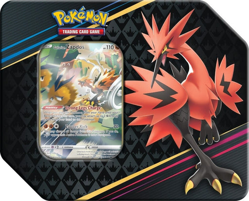 Pokémon Crown Zenith Galarian Zapdos Tin Pokemon Sealed Pokémon   
