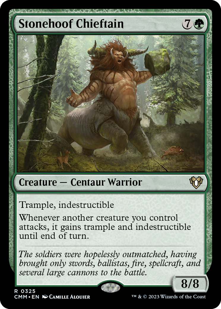 Stonehoof Chieftain (CMM-325) [Commander Masters] Foil MTG Single Wizards of the Coast
