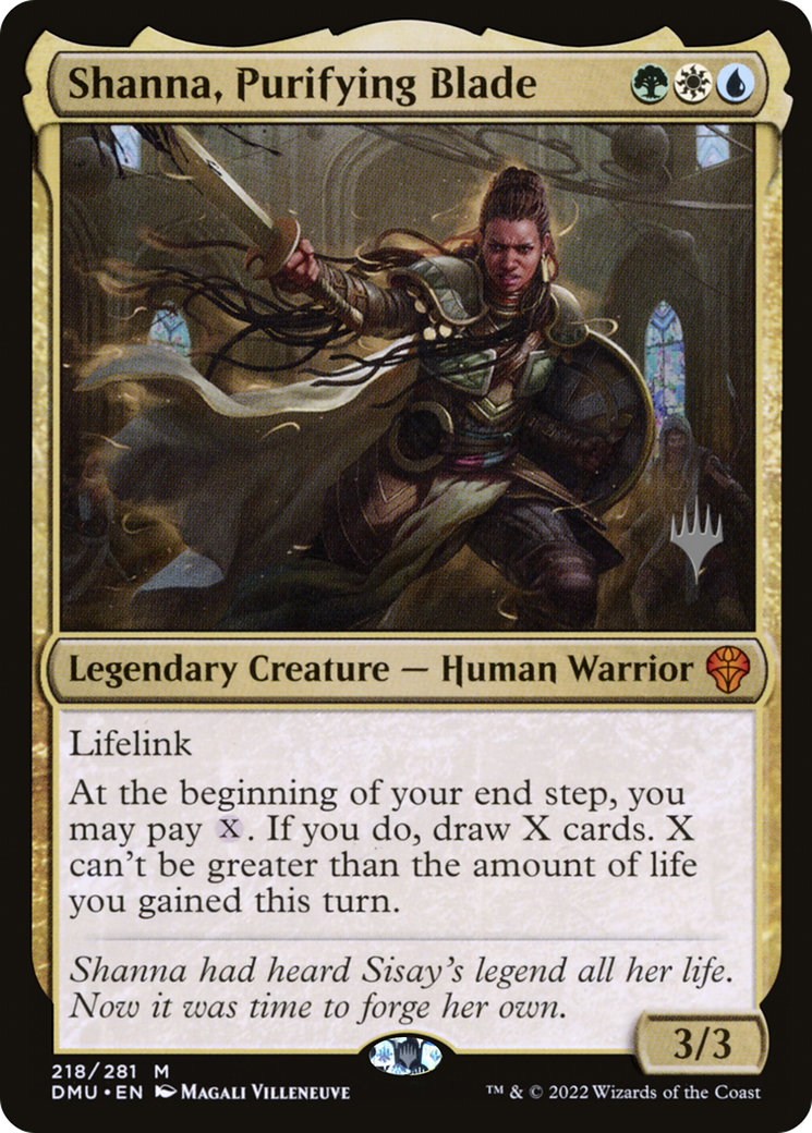 Shanna, Purifying Blade (PPDMU-218) [Dominaria United Promos] Foil MTG Single Wizards of the Coast