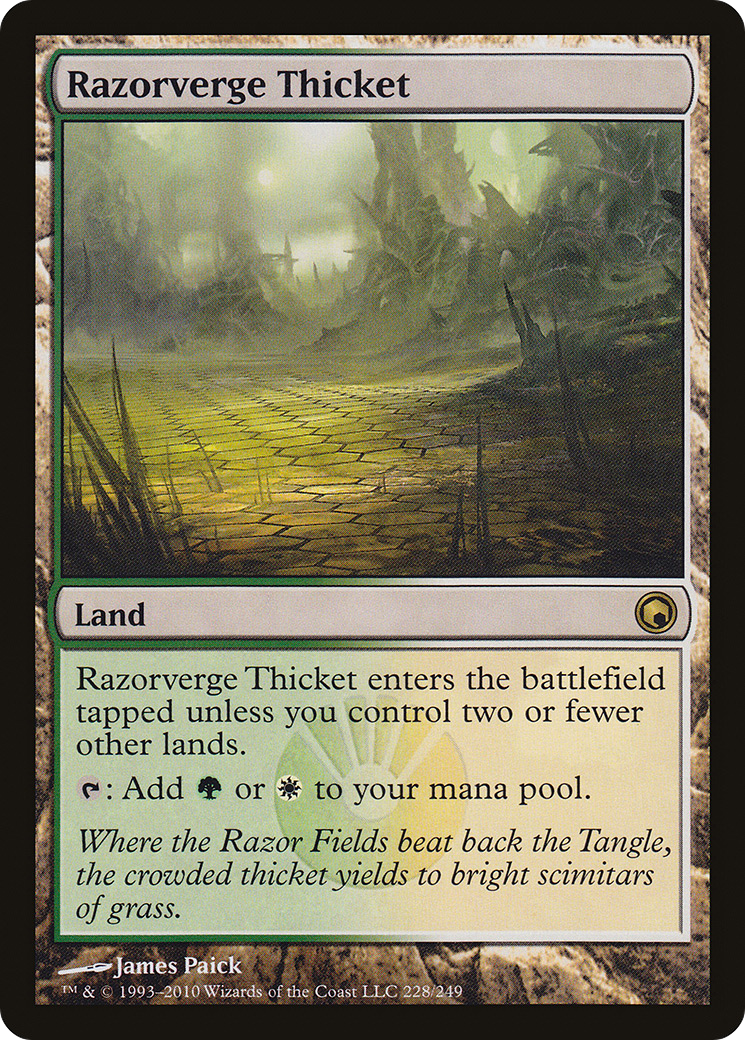Razorverge Thicket (SOM-228) [Scars of Mirrodin] Foil MTG Single Wizards of the Coast