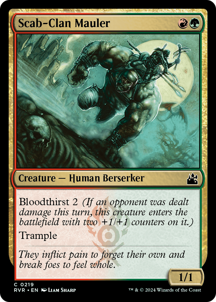 Scab-Clan Mauler (RVR-219) [Ravnica Remastered] Foil MTG Single Wizards of the Coast