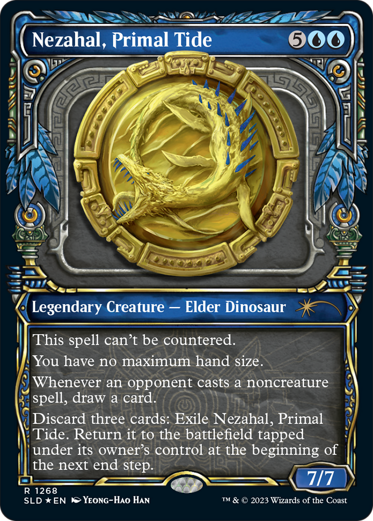Nezahal, Primal Tide (Halo Foil) (SLD-1268) [Secret Lair] Drop (Showcase) Foil MTG Single Wizards of the Coast