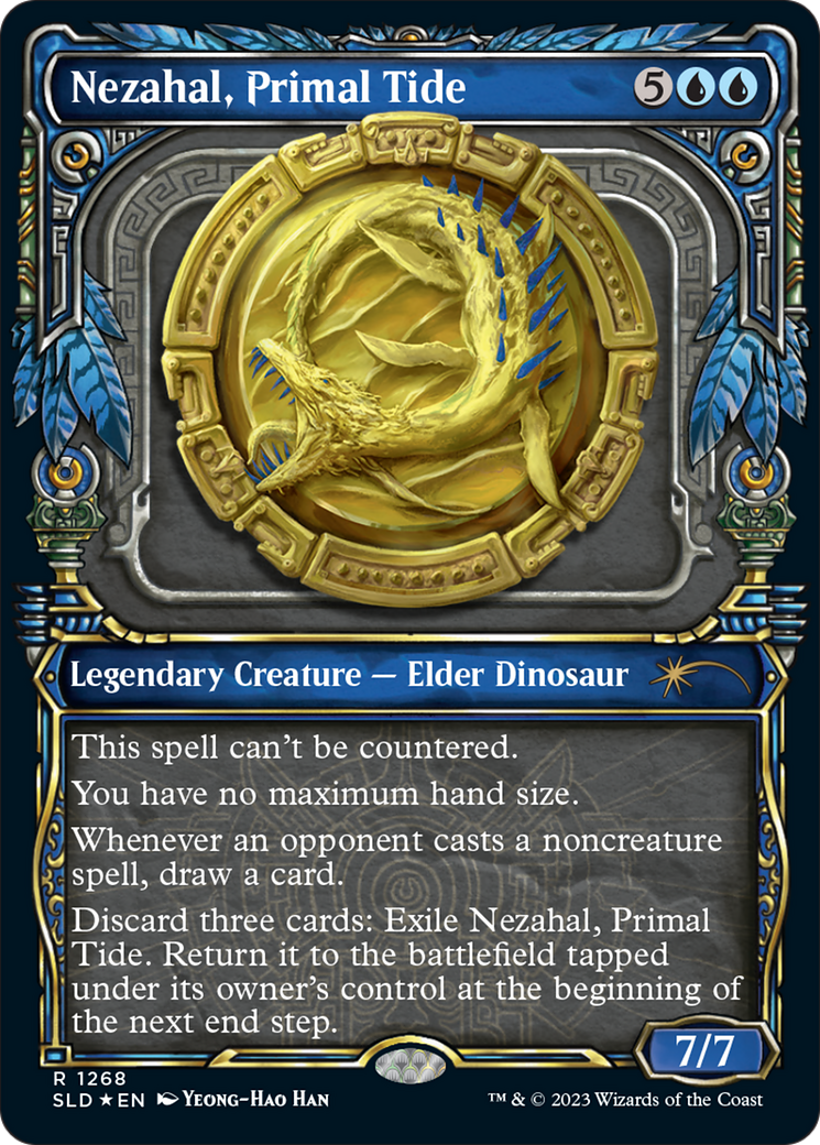 Nezahal, Primal Tide (Halo Foil) (SLD-1268) [Secret Lair] Drop (Showcase) Foil MTG Single Wizards of the Coast