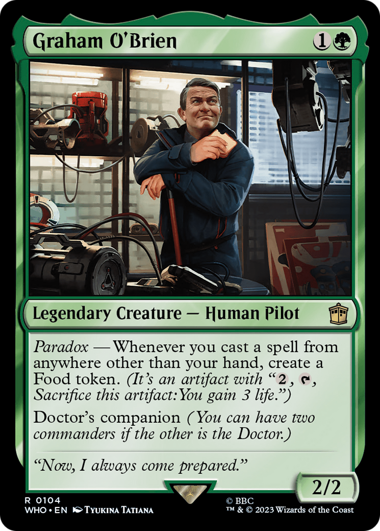 Graham O'Brien (WHO-104) [Doctor Who] Foil MTG Single Wizards of the Coast