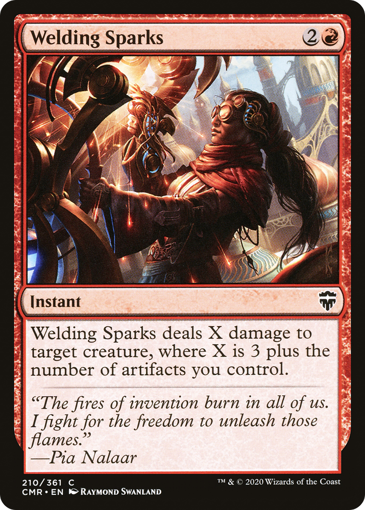 Welding Sparks (CMR-210) [Commander Legends] Foil MTG Single Wizards of the Coast
