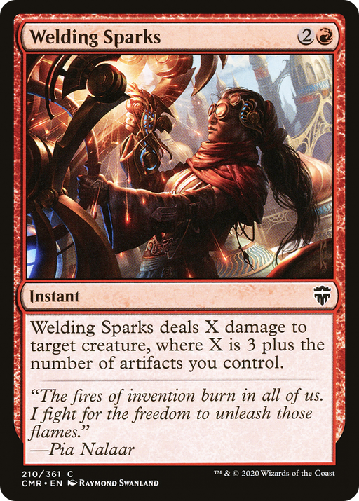 Welding Sparks (CMR-210) [Commander Legends] Foil MTG Single Wizards of the Coast