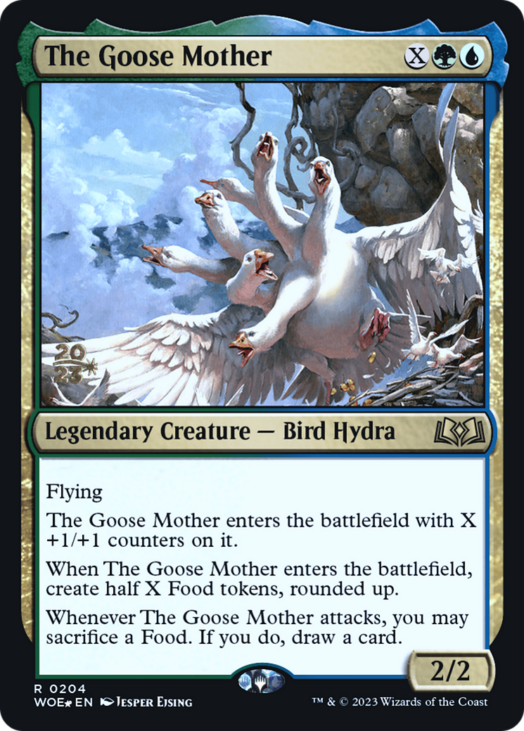 The Goose Mother (PRE-204) [Wilds of Eldraine Promos] Foil MTG Single Wizards of the Coast