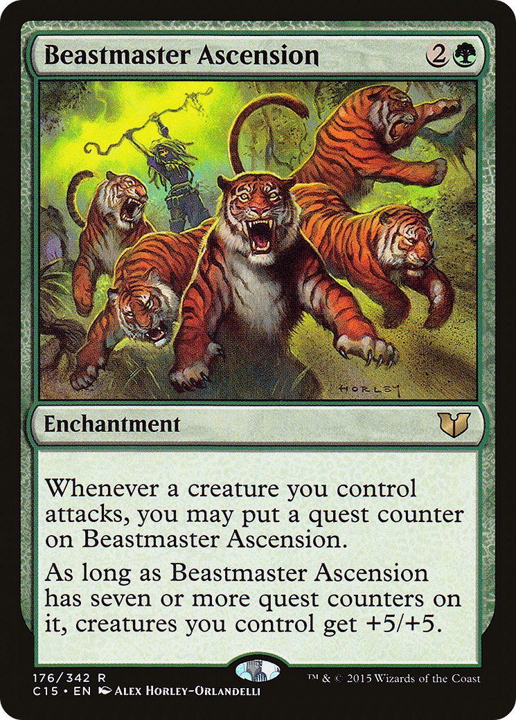 Beastmaster Ascension [Commander 2015] MTG Single Magic: The Gathering   