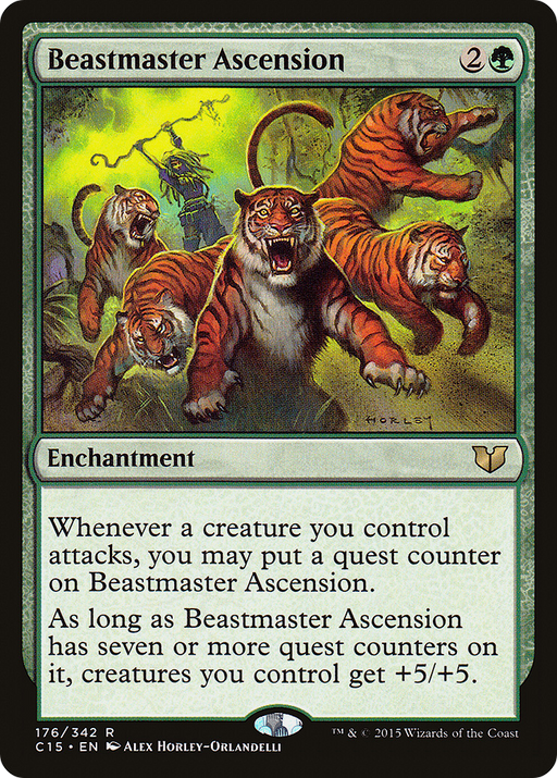 Beastmaster Ascension (C15-176) [Commander 2015] MTG Single Wizards of the Coast