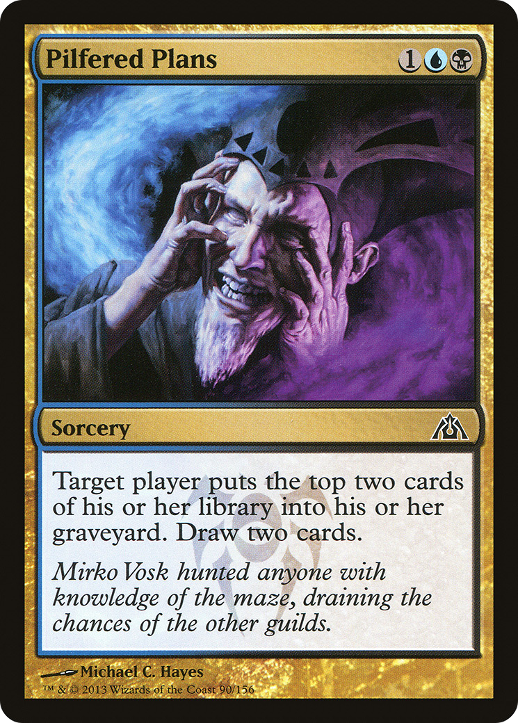 Pilfered Plans (DGM-090) [Dragon's Maze] MTG Single Wizards of the Coast