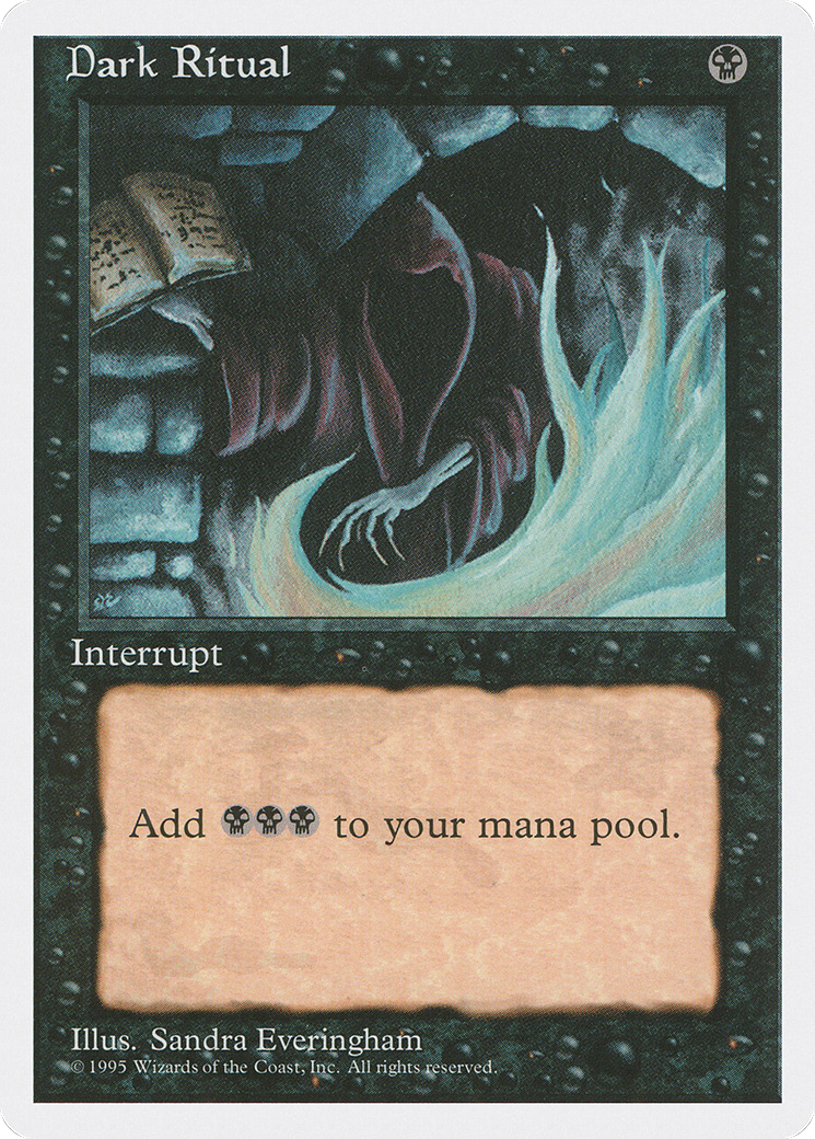 Dark Ritual (4ED-129) [Fourth Edition] MTG Single Wizards of the Coast