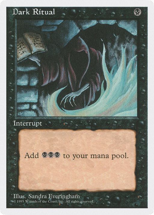 Dark Ritual (4ED-129) [Fourth Edition] MTG Single Wizards of the Coast