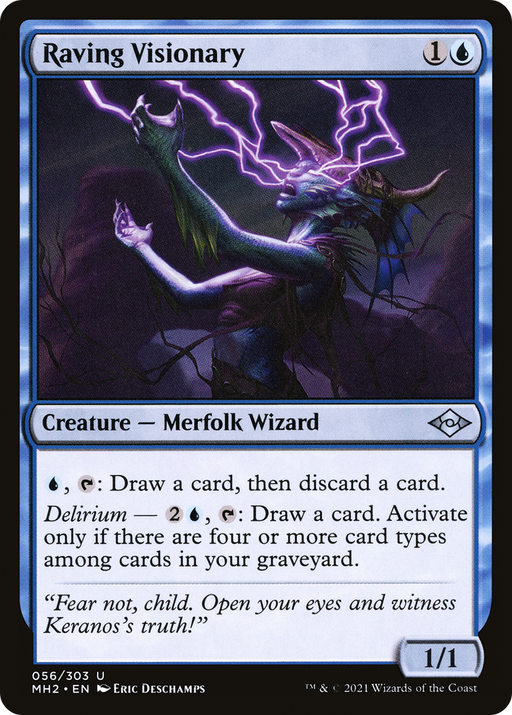 Raving Visionary (MH2-056) [Modern Horizons 2] MTG Single Modern Horizons 2