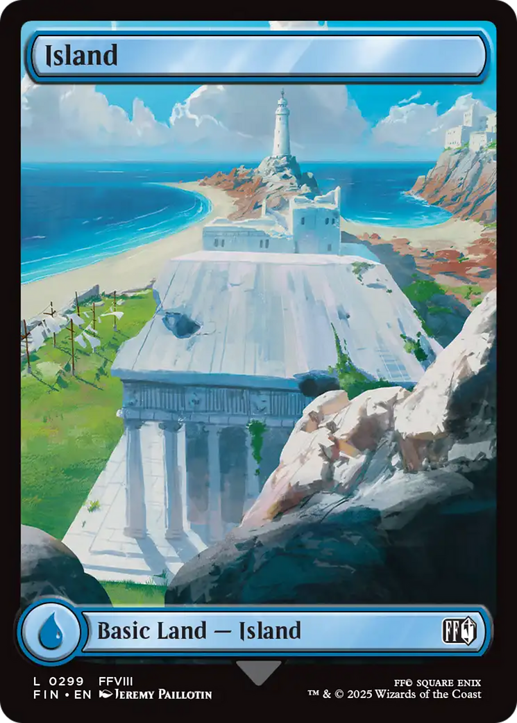 Island (FIN-299) [FINAL FANTASY] Foil MTG Single Wizards of the Coast