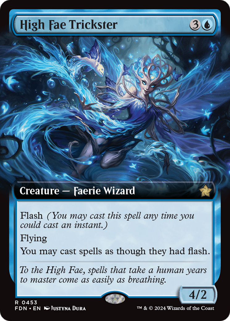 High Fae Trickster (FDN-453) [Foundations] (Extended Art) Foil MTG Single Wizards of the Coast