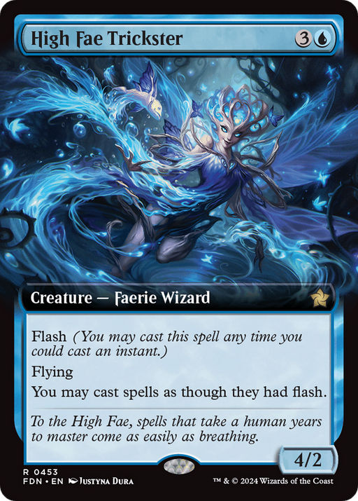 High Fae Trickster (FDN-453) [Foundations] (Extended Art) Foil MTG Single Wizards of the Coast