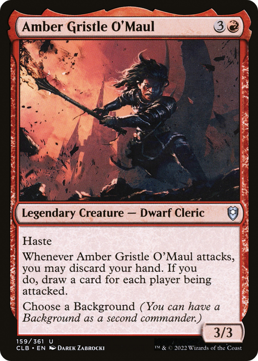 Amber Gristle O'Maul (CLB-159) [Commander Legends: Battle for Baldur's Gate] MTG Single Wizards of the Coast