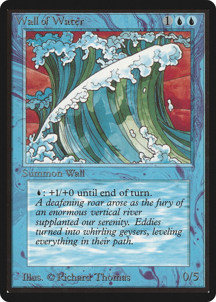 Wall of Water (LEB-) [Oldschool] Limited Edition Beta MTG Single Wizards of the Coast