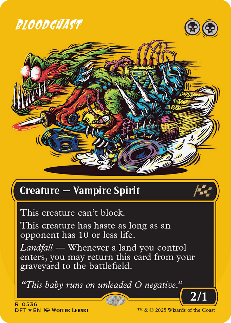 Bloodghast (First-Place Foil) (DFT-536) [Aetherdrift] (Borderless) Foil MTG Single Wizards of the Coast