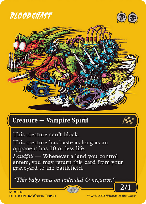 Bloodghast (First-Place Foil) (DFT-536) [Aetherdrift] (Borderless) Foil MTG Single Wizards of the Coast