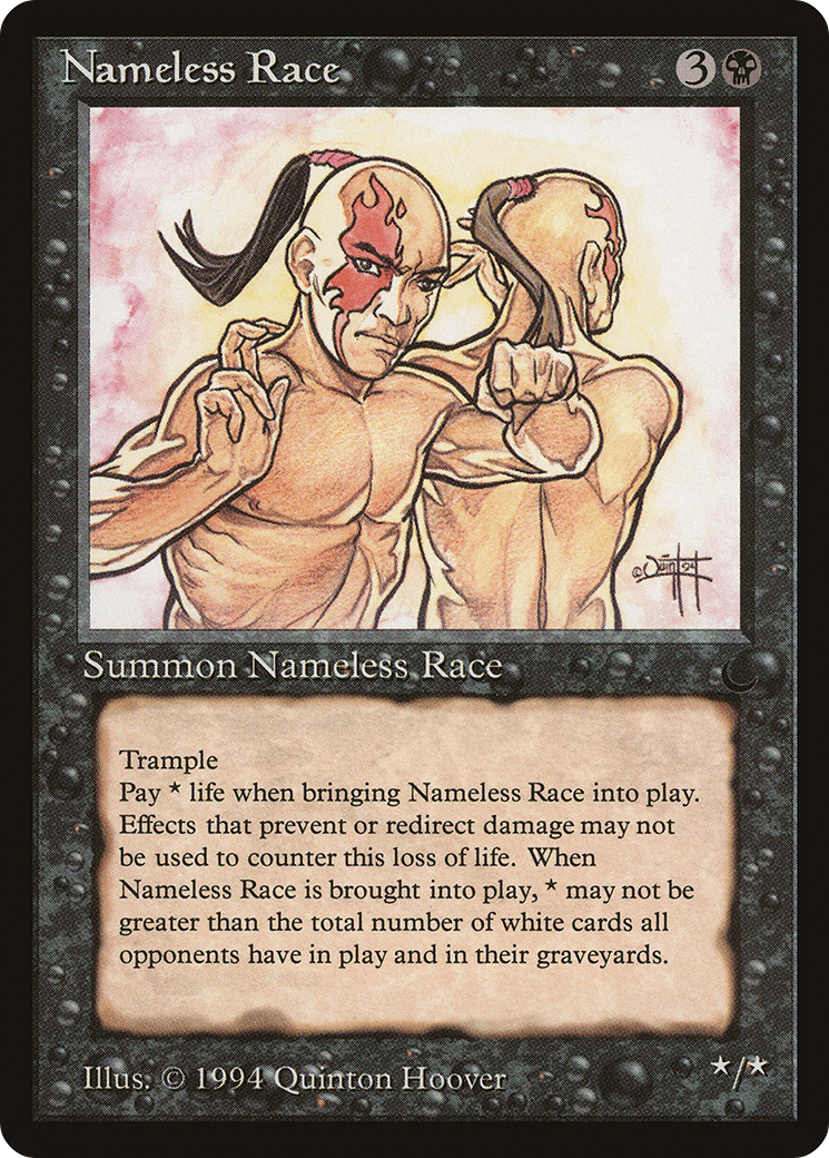 Nameless Race (DRK-050) [Oldschool] The Dark MTG Single Wizards of the Coast