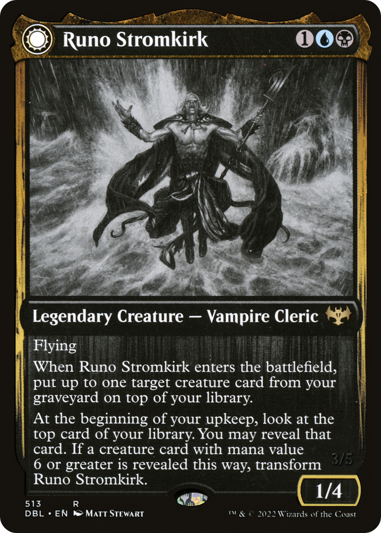 Runo Stromkirk (DBL-513) [Innistrad: Double Feature] MTG Single Wizards of the Coast