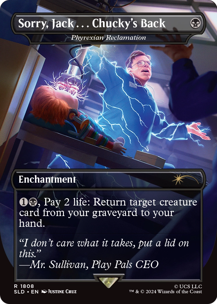 Sorry, Jack . . . Chucky's Back - Phyrexian Reclamation (SLD-1808) [Secret Lair] Drop (Borderless) Foil MTG Single Wizards of the Coast