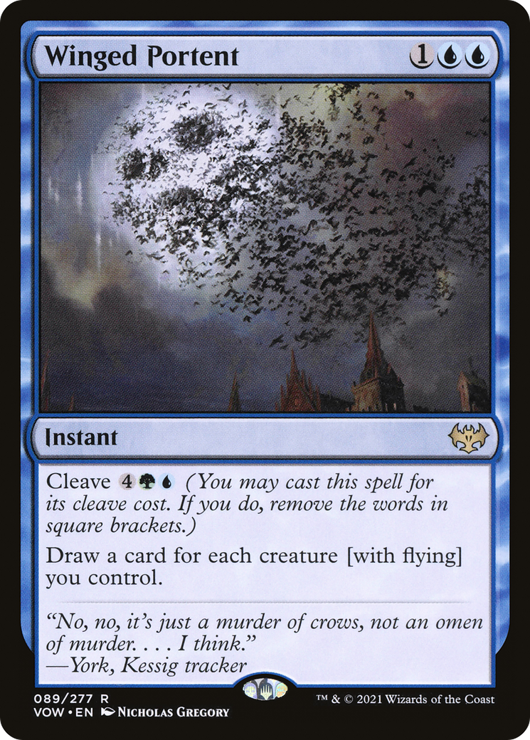 Winged Portent (VOW-089) [Innistrad: Crimson Vow] MTG Single Wizards of the Coast