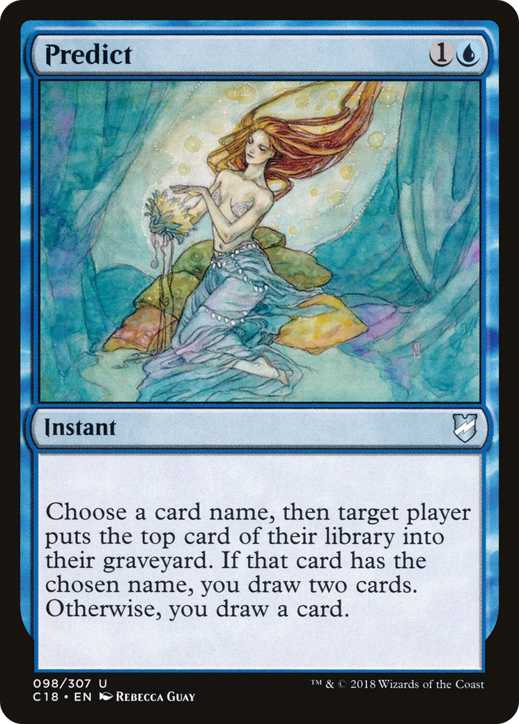 Predict (C18-098) [Commander 2018] MTG Single Wizards of the Coast