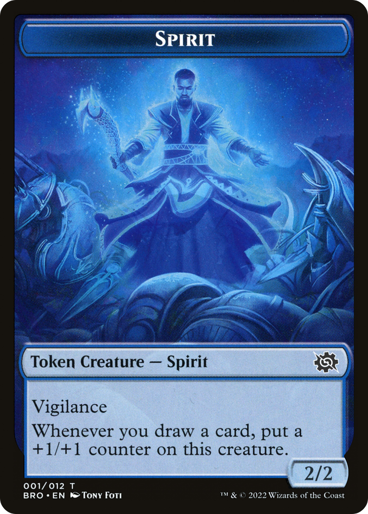 Spirit (TBRO-001) [Tokens] The Brothers' War Tokens Foil MTG Single Wizards of the Coast