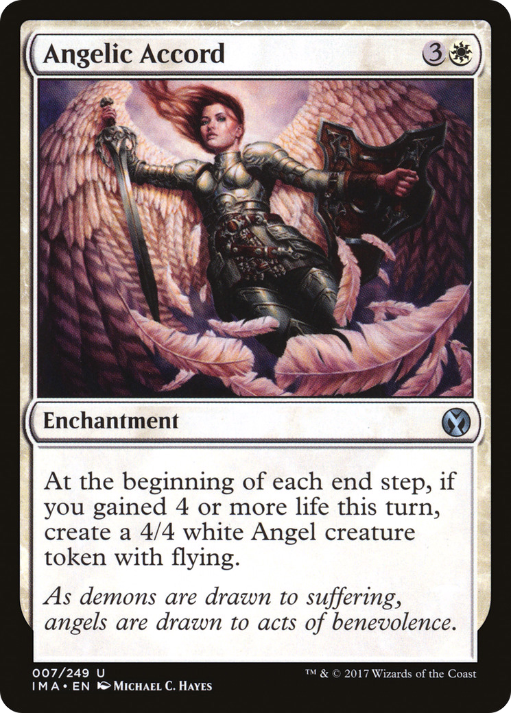 Angelic Accord (IMA-007) [Iconic Masters] MTG Single Wizards of the Coast