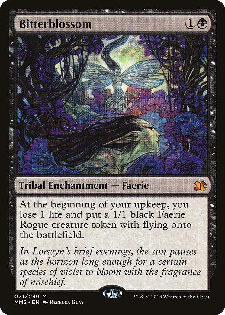 Bitterblossom (MM2-071) [Modern Masters 2015] Foil MTG Single Wizards of the Coast