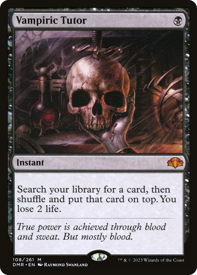 Vampiric Tutor (DMR-108) [Dominaria Remastered] MTG Single Wizards of the Coast