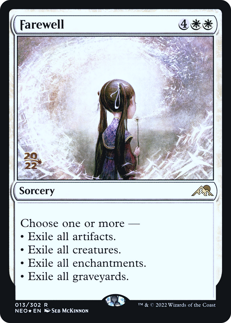 Farewell (PRE-013) [Kamigawa: Neon Dynasty Promos] Foil MTG Single Wizards of the Coast