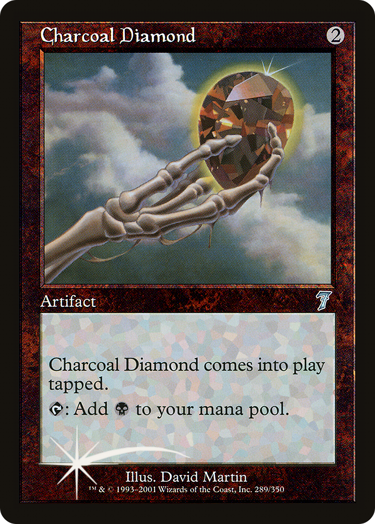 Charcoal Diamond (7ED-289) [7th Edition] Foil MTG Single Wizards of the Coast