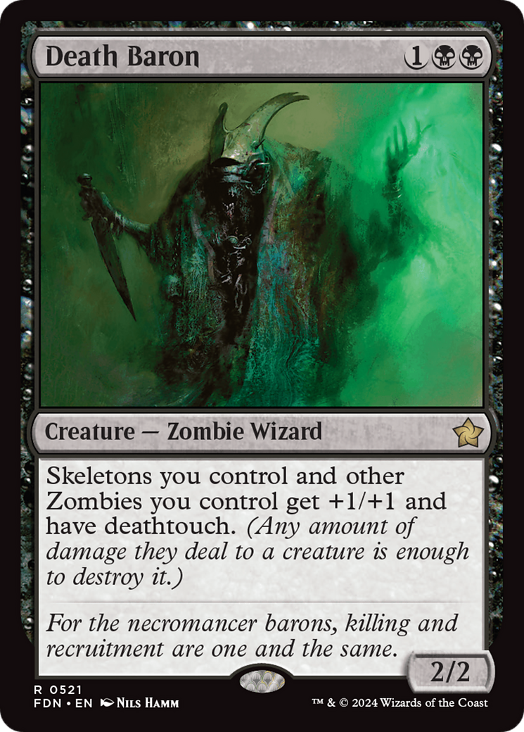 Death Baron (FDN-521) [Foundations] MTG Single Wizards of the Coast