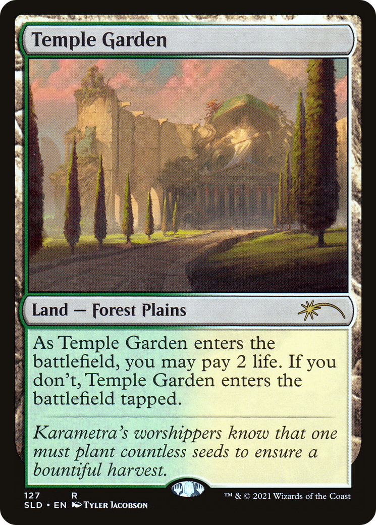 Temple Garden (SLD-127) [Secret Lair] Drop MTG Single Wizards of the Coast