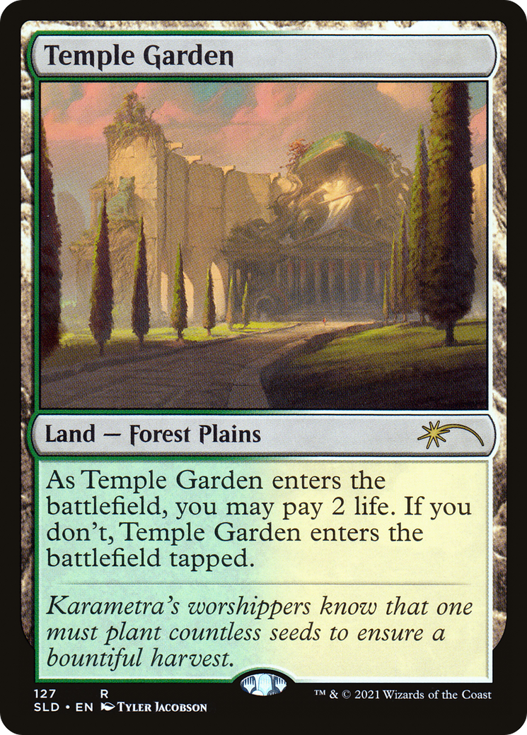 Temple Garden (SLD-127) [Secret Lair] Drop MTG Single Wizards of the Coast