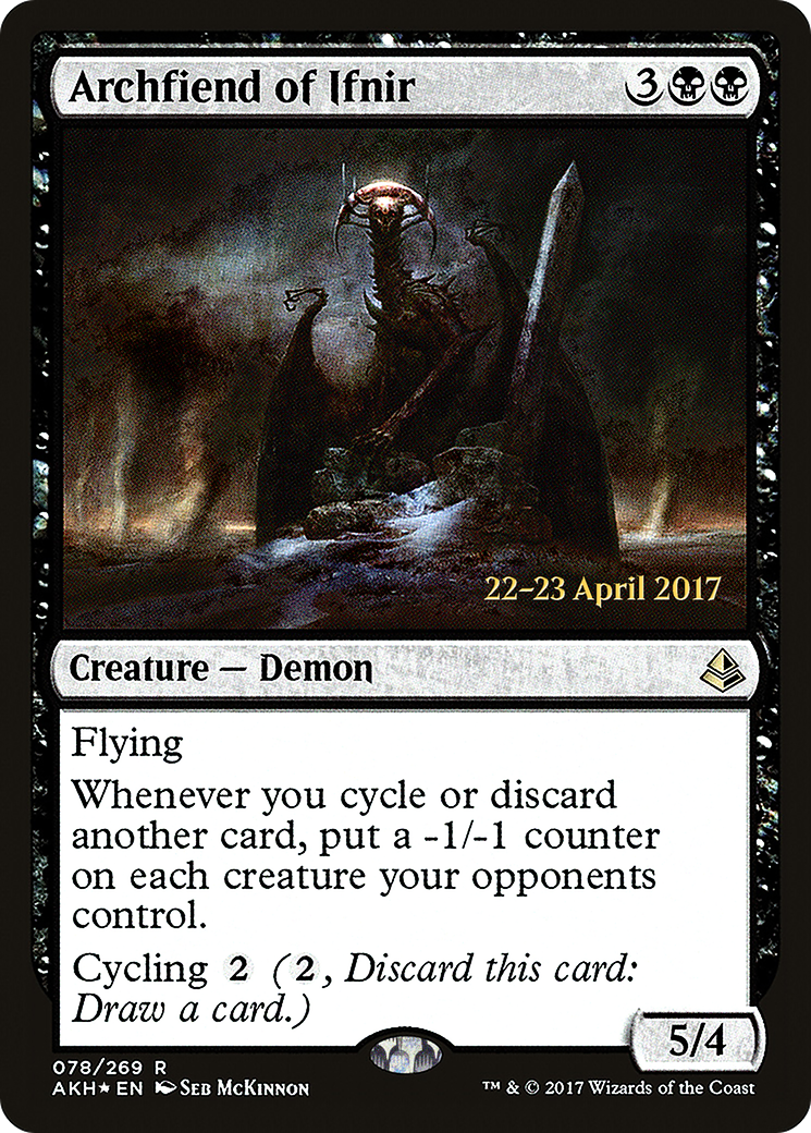 Archfiend of Ifnir (PRE-078) [Amonkhet Promos] Foil MTG Single Wizards of the Coast