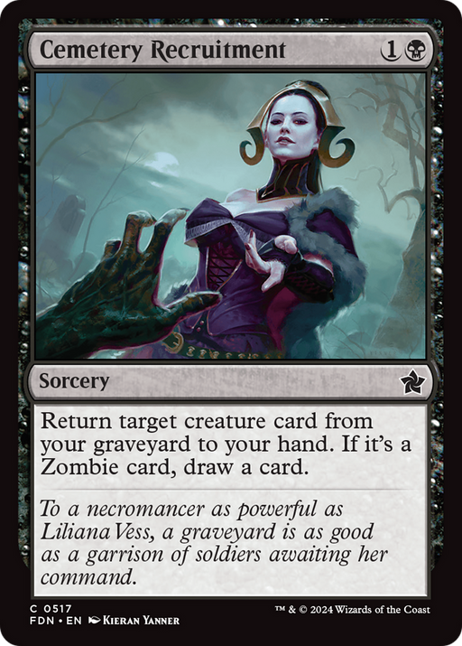 Cemetery Recruitment (FDN-517) [Foundations] MTG Single Wizards of the Coast
