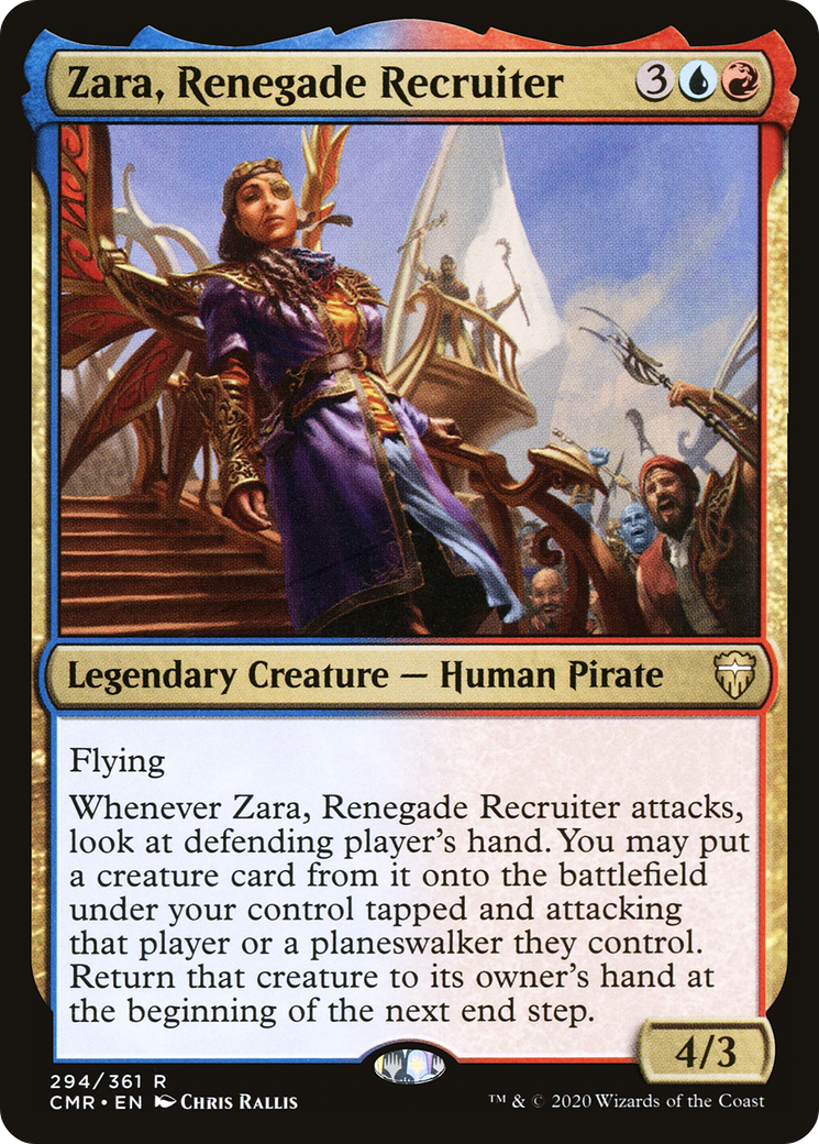 Zara, Renegade Recruiter (CMR-294) [Commander Legends] Foil MTG Single Wizards of the Coast